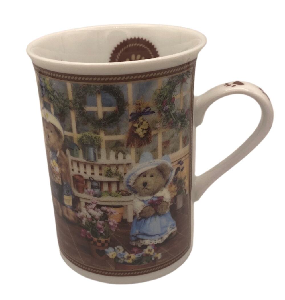 Danbury Mint Vintage Boyds Bear Collector Mugs "Bears 'N' Bloom"